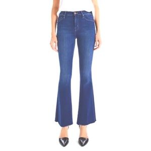 MOTHER Wide Leg Jeans in Rich Blue